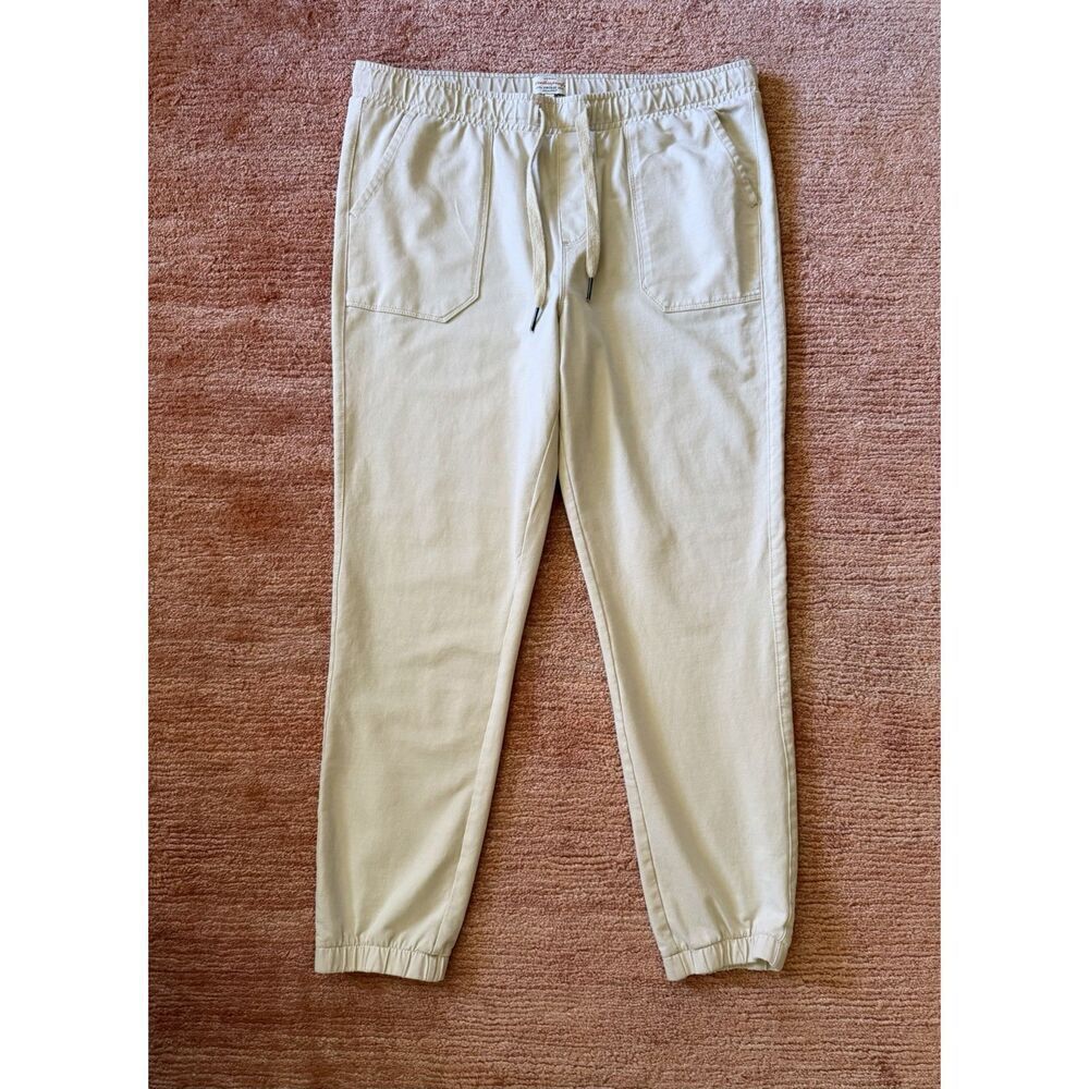 Weatherproof Vintage Khaki Jogger Pants Elastic Waist Men’s Size L